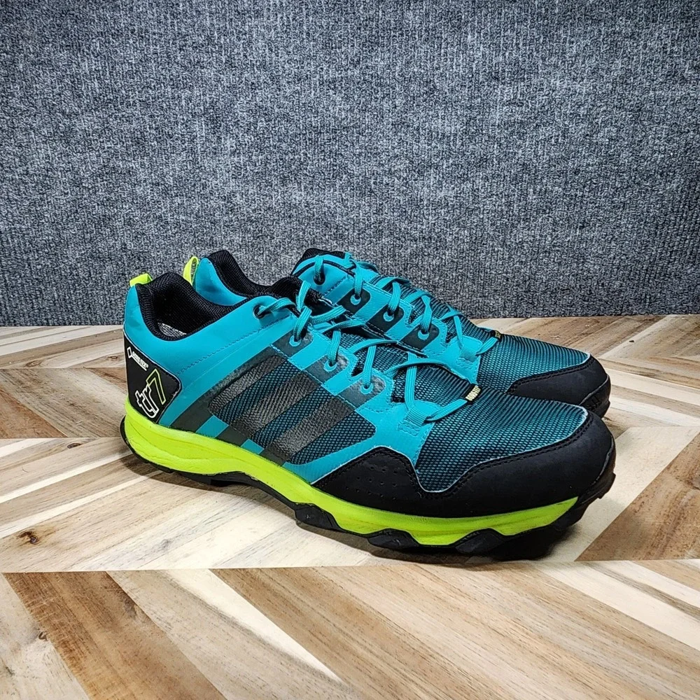 Adidas Kanadia 7 TR GTX Gore-Tex Mens 14 Trail Running Shoes Solar Slime / Green